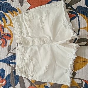 We the Free Makai White Cut Off shorts sz 29